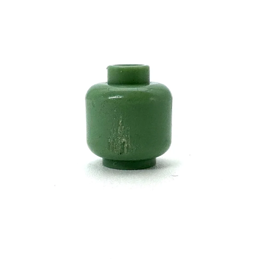Lego Minifigure Head Sand Green Monster Zombie Wrinkles 3626bpb0415 Part